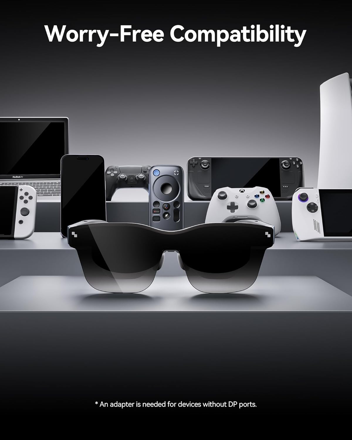 RAYNEO Air 2s AR/XR Glasses - 4 Speakers, 201" 120Hz 5000 Nits FHD OLED Display, AR XR Video Gaming Glasses, Smart Glasses for iPhone 16,15/Android/MAC/Switch/PS5/SteamDeck, Gift Ideas - 2024 New - Image 8