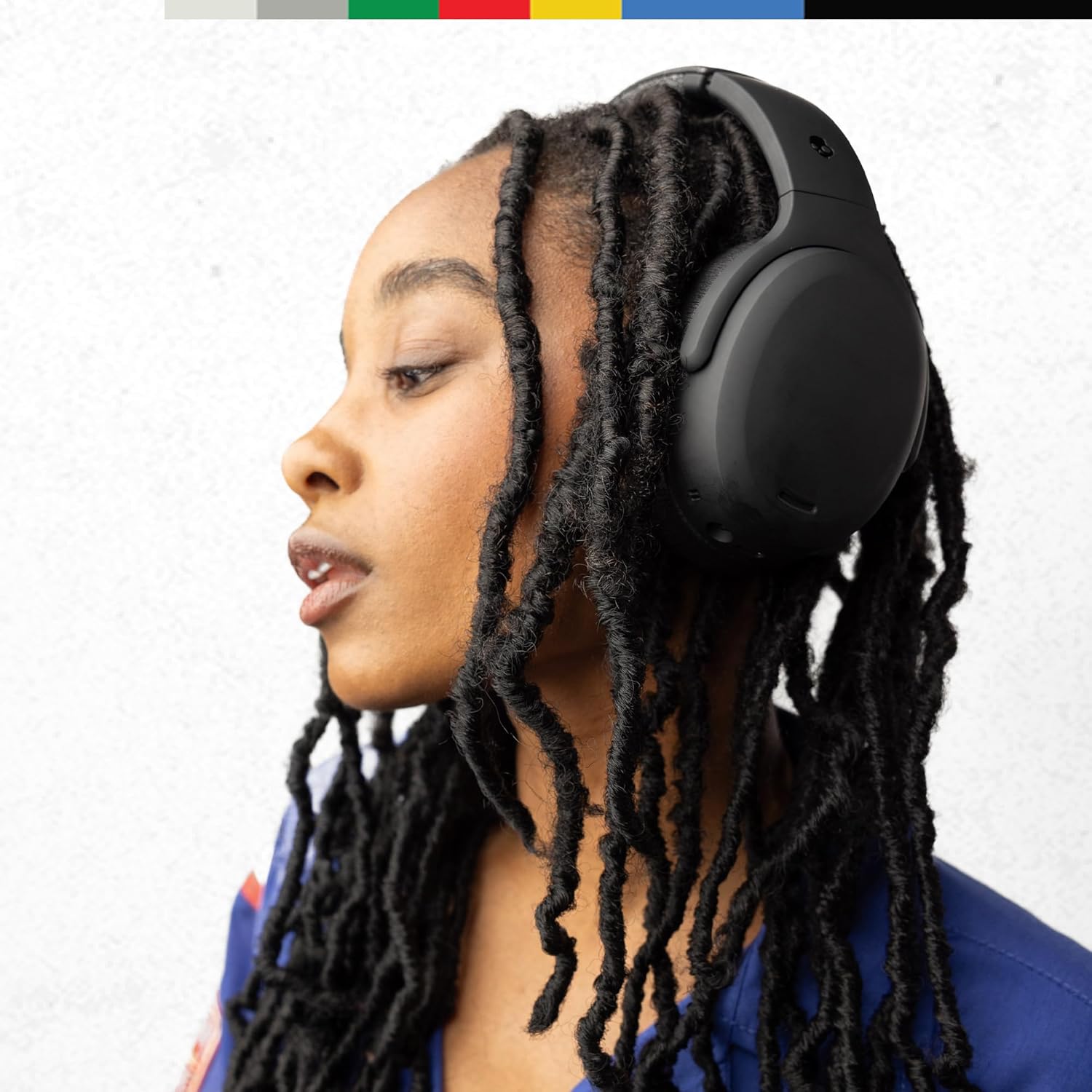 Skullcandy Crusher ANC 2 Over-Ear Noise Canceling Wireless Headphones with Sensory Bass and Charging Cable, 50 Hr Battery, Skull-iQ, Alexa Enabled, Microphone, Works with Bluetooth Devices - Black - Image 6