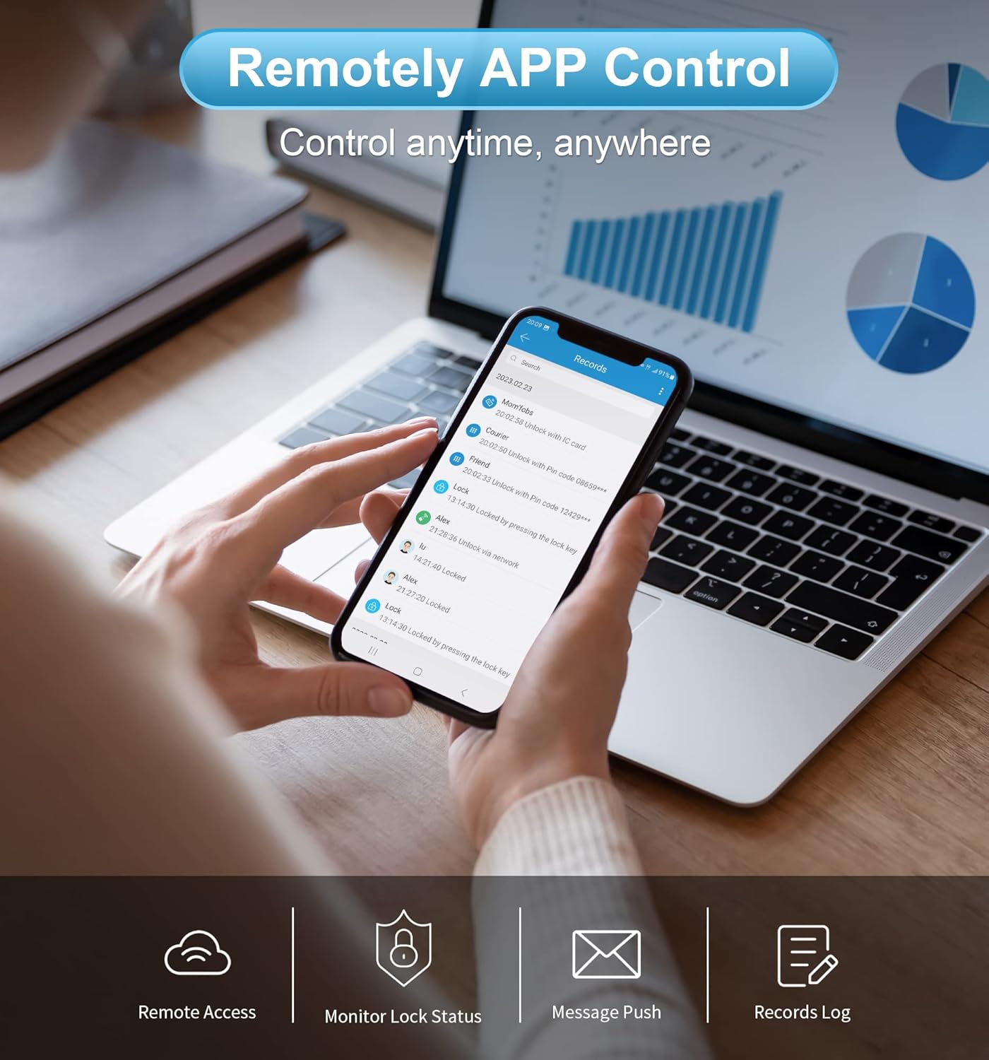 Veise G2 Gateway, Smart Lock WiFi Gateway, Paired with Smart Door Lock to Realize APP Remote Control, Compatible with DD Lock APP and TT Lock APP - Image 2